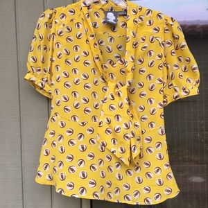 🎉HP Anthropologie silk blouse